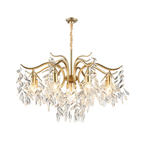 American Light Luxury Crystal Chandelier Modern Minimalist Dining-room Lamp - Image 5