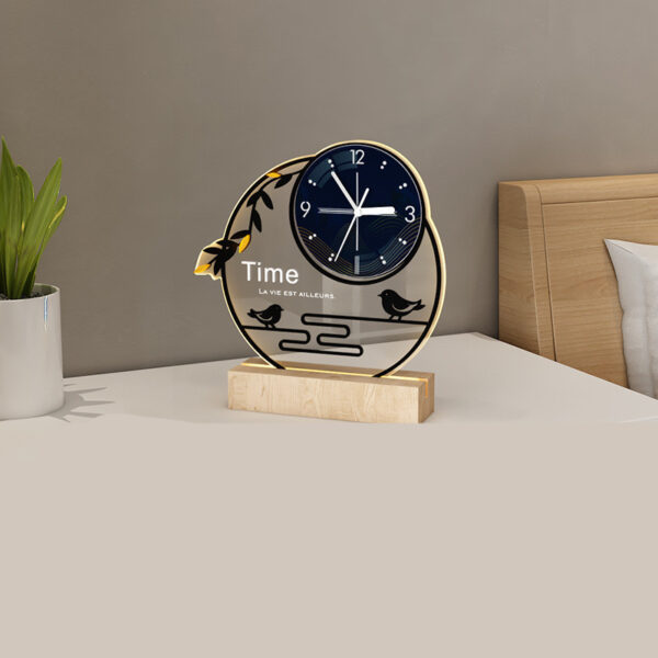 Light Luxury Style Desk Clock Desktop - Image 6