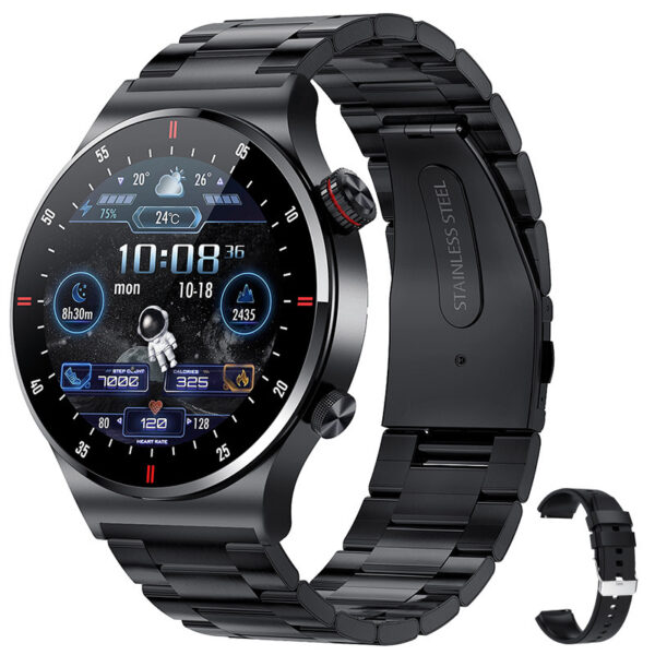 QW33 Smart Watch Heart Rate Blood Pressure Blood Oxygen Controlled By Music Photo Step Counting Bluetooth Calling Smart Watch - Image 3