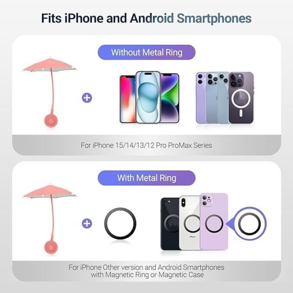 Mini Mobile Phone Anti-glare Motorcycle Umbrella - Image 9