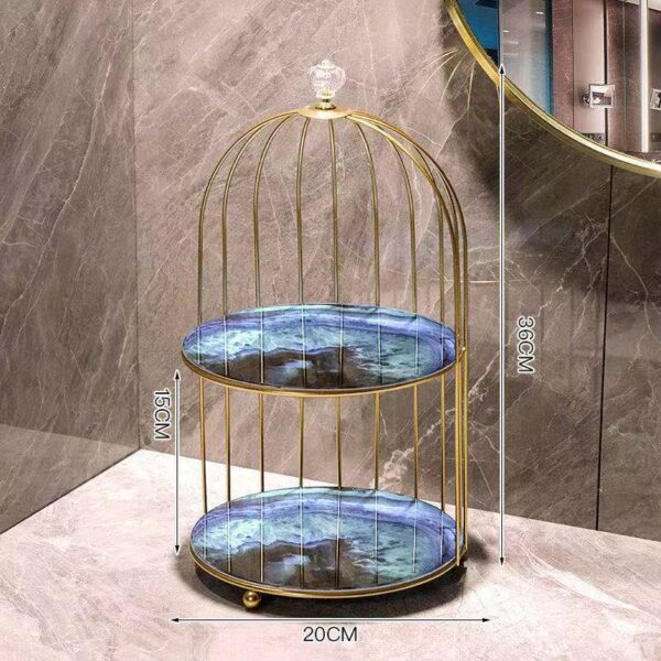 Bathroom  Toilet Light Luxury Desktop Comb Cosmetic Shelf - Image 9