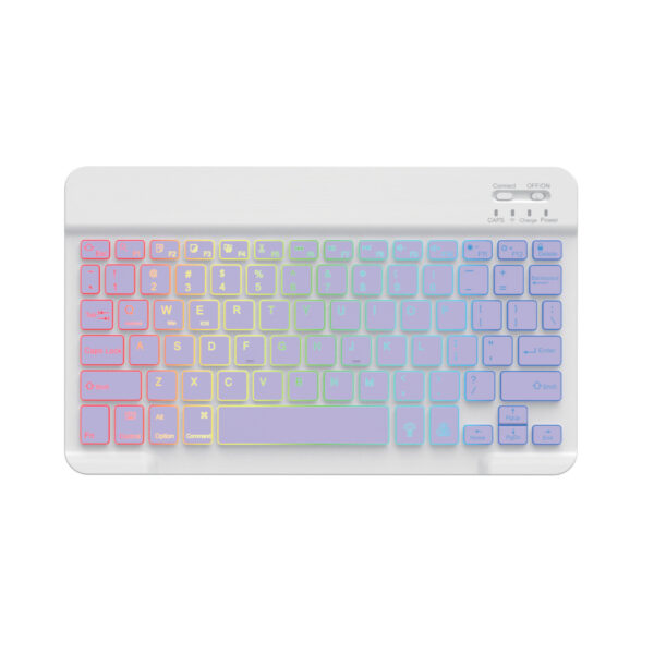 Backlit Bluetooth Keyboard Tablet 10-inch Colorful Light - Image 2
