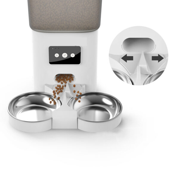 Automatic Pet Feeder 6-liter WiFi Version Smart Adjustable Dual - Image 2