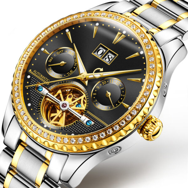 Men's Watch Automatic Mechanical Watch Hollow Waterproof Fashion Luminous Wrist 8731 - Image 2