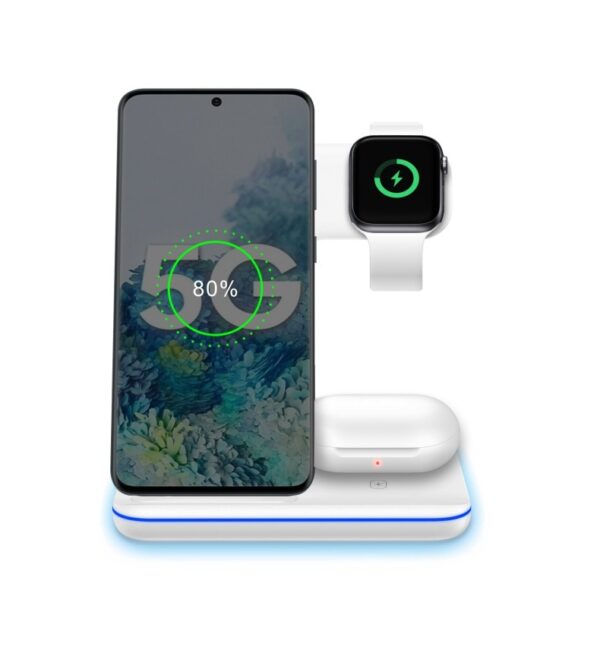Wireless Charger Mobile Phone Watch Headset  Fast Charging Stand Desktop - Image 3