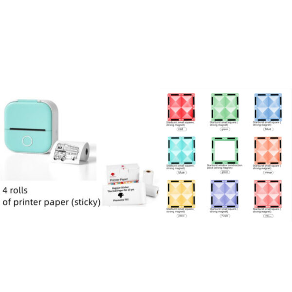 Portable Mini Thermal Label Printer Home Photo Printer Student Wrong Question Printer Bluetooth-compatible Mini Label Printer Price Tag - Image 4