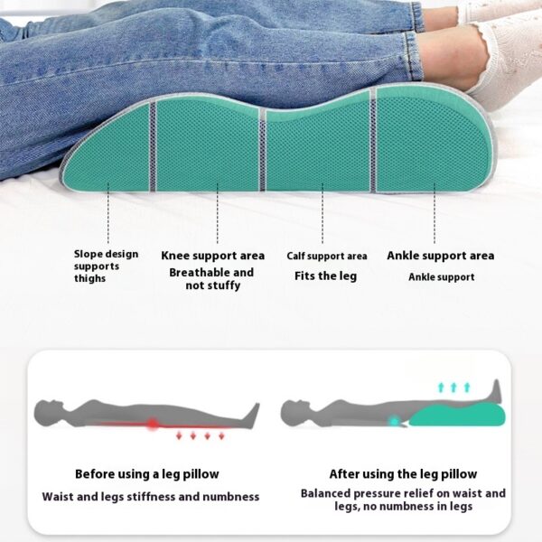 Slow Rebound Memory Foam Leg Raise Pad Bed Tool Massage Mat Foot Pillow - Image 2