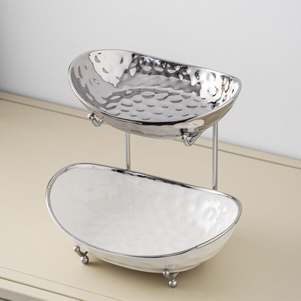 Affordable Luxury Style Multi-layer Fruit Plate Snack Set Plate Storage - Image 6