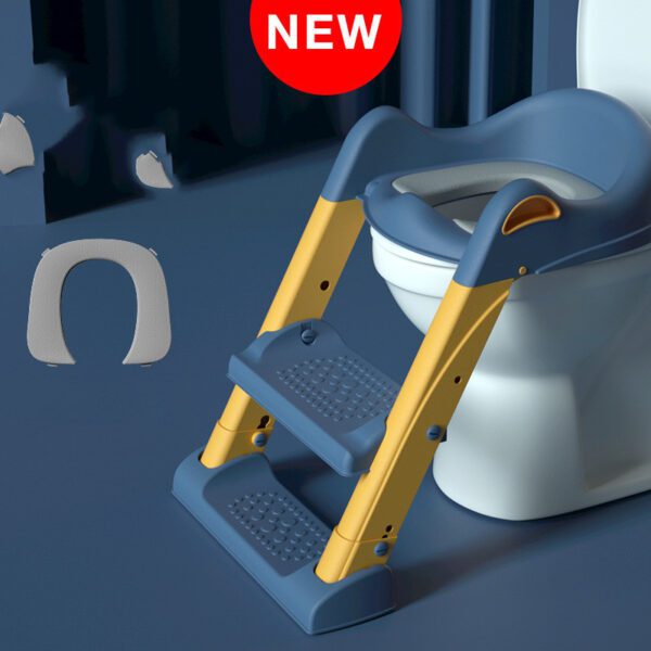 Stair-type Male And Female Baby Ladder Folding Rack Ring Cushion Child Toilet - Image 9