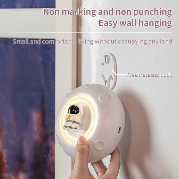 Astronaut Night Light Air Humidifier USB Rechargeable Mist Aromatherapy Water Diffuser With Led Light Astronaut Humidificador - Image 2