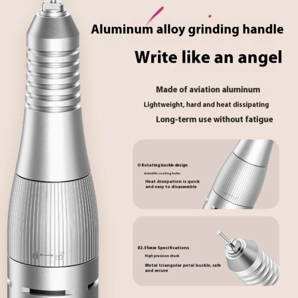 Cross-portable Rechargeable Desktop Nail Removal And Polishing Integrated Polishing Machine Colorful Light - Image 5