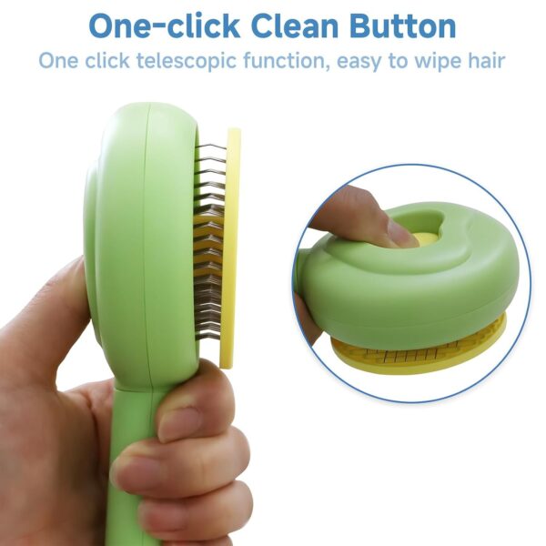 Pet Beauty Hair Removal Comb Cat Brush - One Click Release Care Cat Comb Dog Hair Removal Brush - Image 9