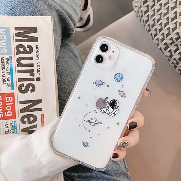 Creative Spaceman Transparent Cute Phone Case - Image 10