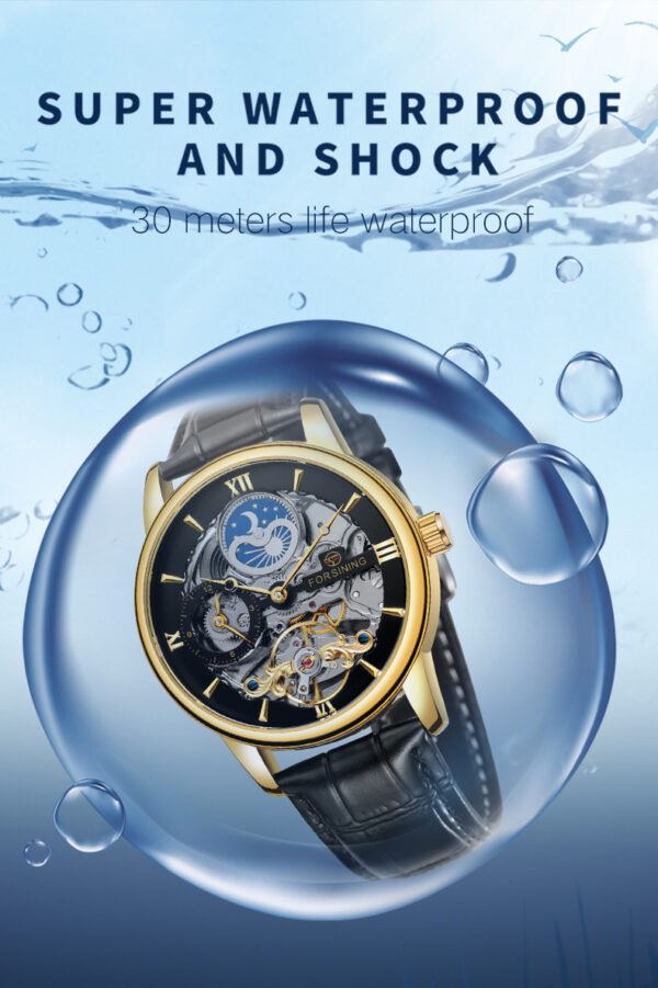 Casual Hollow Moon Automatic Mechanical Watch - Image 4