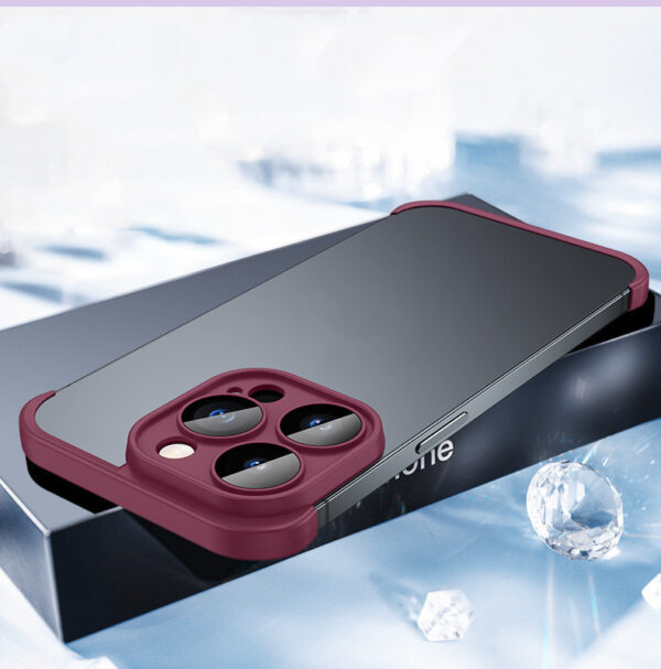 Mobile Phone Case With Glass Lens Film TPU Without Frame - Image 3