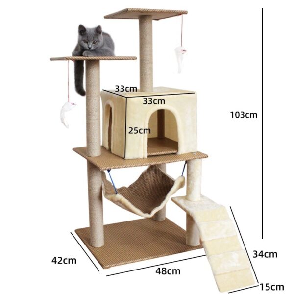 Cat Climbing Frame Scratching Post Sword Tree Climbing Toy - Image 9