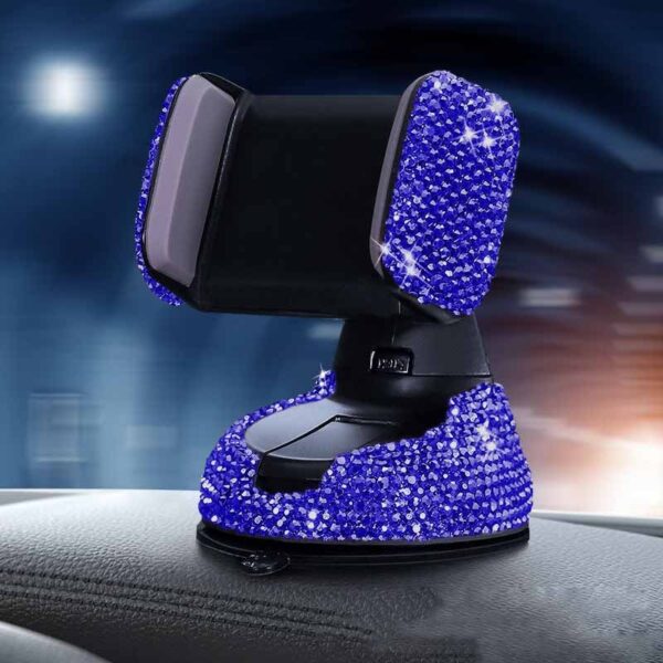 Multifunctional Air Outlet Diamond-encrusted Car Phone Holder - Image 5