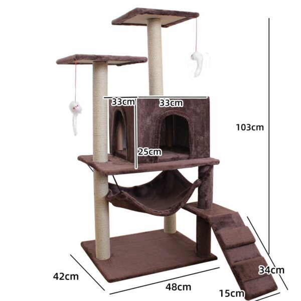 Cat Climbing Frame Scratching Post Sword Tree Climbing Toy - Image 4