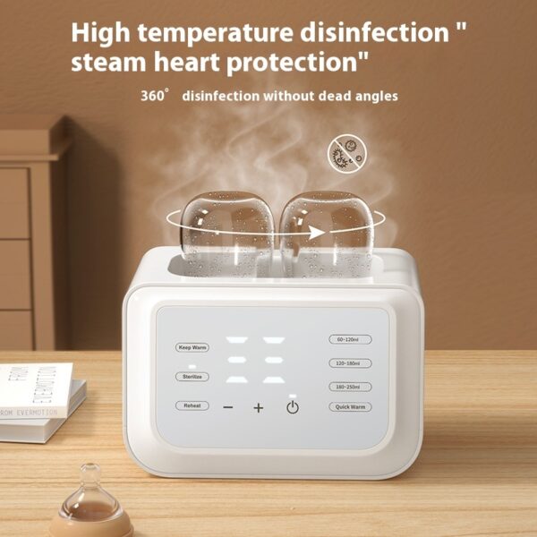 Household Double Bottle Milk Warmer Multi-function Automatic Milk Warmer - Image 2