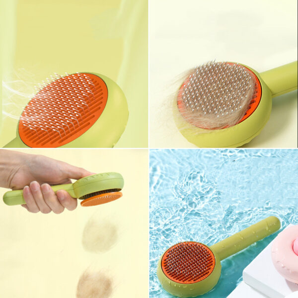 Doughnut Shaped Pet Cat De-shedding Comb - Image 5