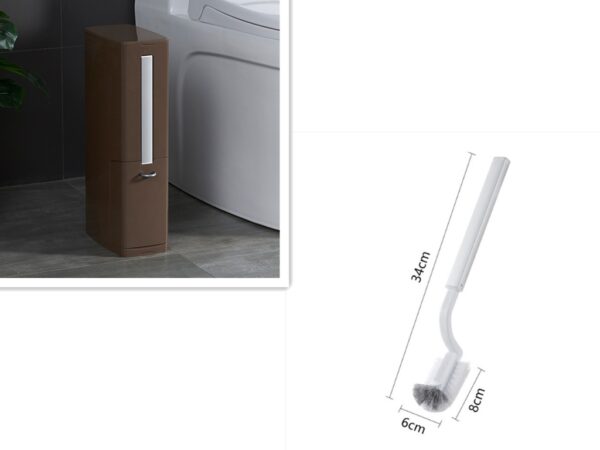 Elegant Bathroom Toilet Brush & Trash Can Set in 2 Colors - Image 8