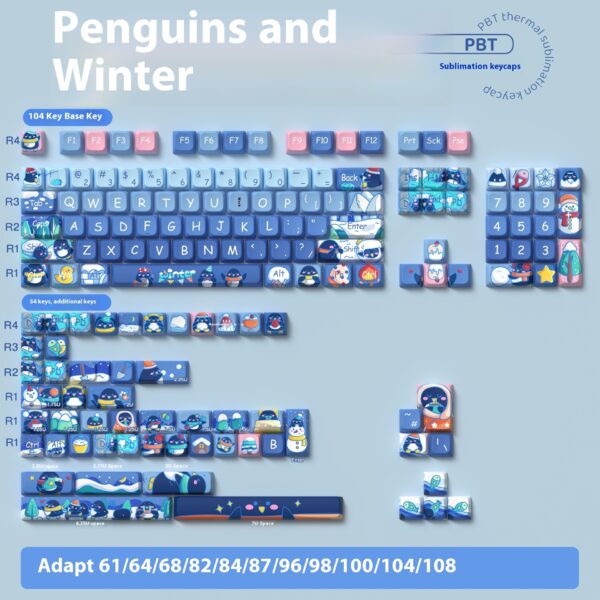 New Cartoon Creative Keyboard Cap Full Set - Image 6