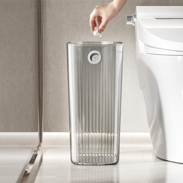 Corner Trash Bin Domestic Toilet Living Room Bedroom Good-looking Simple And Light Luxury - Image 3