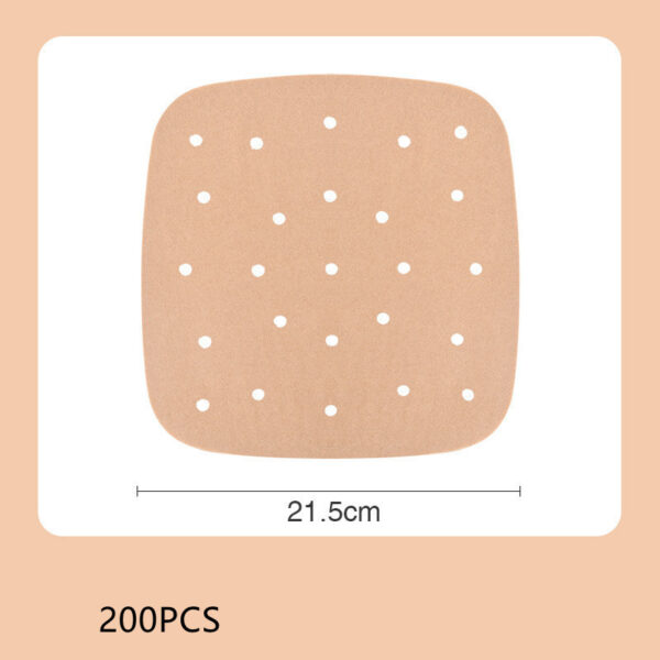 200PCS Air Fryer Parchment Paper, 9 Inch Square - Image 7