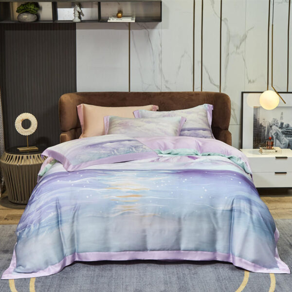 Tencel Four-piece Large Version Series Focus On High-end Bedding - Image 4