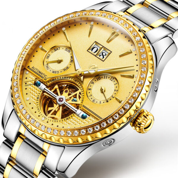 Men's Watch Automatic Mechanical Watch Hollow Waterproof Fashion Luminous Wrist 8731 - Image 5