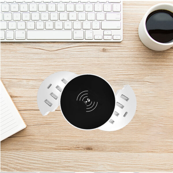 Smart Phone Multi-port Wireless Circular Charger - Image 6