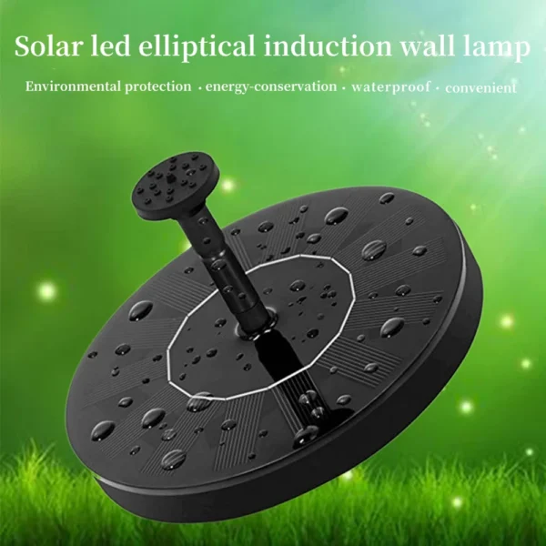 Mini Solar Water Fountain Pool Pond Waterfall Fountain Garden Decoration Outdoor Bird Bath Solar Powered Fountain Floating Water - Image 2