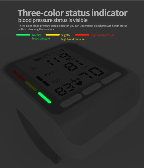 Kiuzou Wrist Blood Pressure Monitor Tonometer Tensiometer Automatic Digital Pulsometer Sphygmomanometer Health Monitor - Image 2