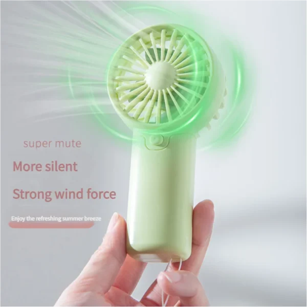 MEET SUN Portable Fan Convenient Creative Small Fan Pocket Hand-held Fan Lightweight AA Battery Handheld Mini Fan Air Coolers - Image 4