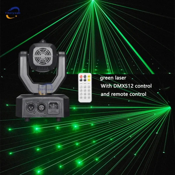 Super Mini Moving Head Pattern Beam Light with Aperture and Remote Control DMX512 DJ Disco Christmas Birthday Party Effect Light - Image 5
