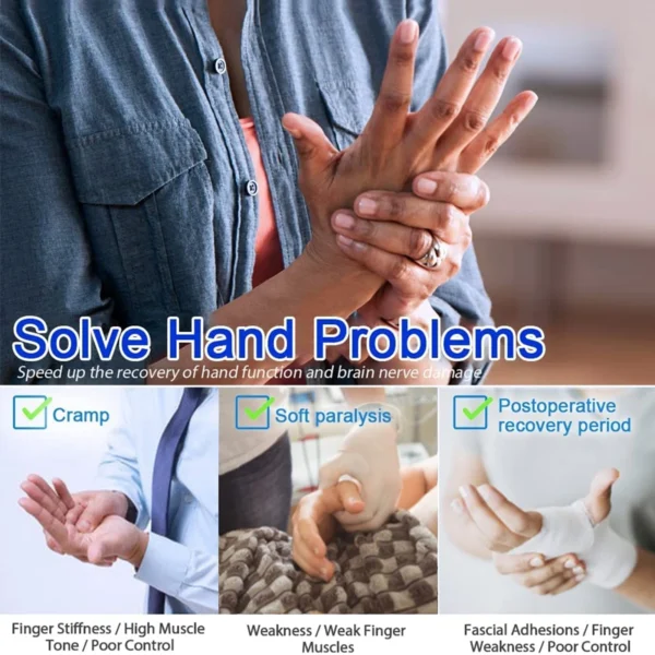 Intelligent Massage Gloves Robot Rehabilitation Gloves for Stroke Hemiplegia Hand Function Recovery Finger Trainer Hand Exercise - Image 4