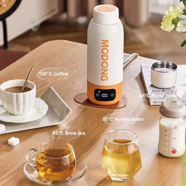 600ml Electric Kettle 110V/220V Portable Travel Boiling Kettle Multi-function Heating Cup Temperature Control Teapot Keep Warm - Image 2