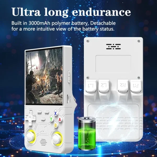 R36 Ultra Console 4‘’ IPS Screen Open Source Console Handheld Game Players Retro Pocket Video Player 64G/128G 20000+ Games - Image 6