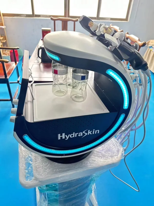 Ultrasound Skin Care Cryotherapy Microdermabrasion Machine Ice Blue Magic Mirror Skin Analyzer Oxygene facial Machine - Image 4