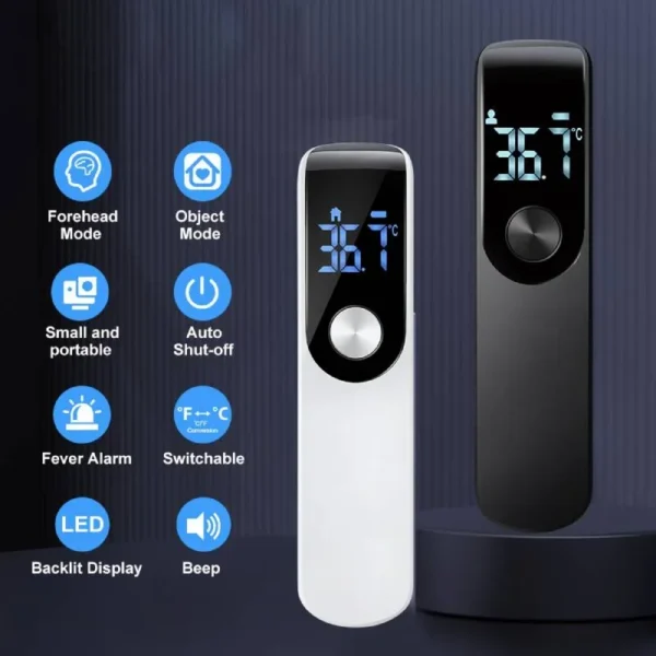 Infrared Fever Thermometer Digital LCD Infant Adult Non-contact Laser Body Temperature Ear Thermometer Finger Pulse Oximeter - Image 4