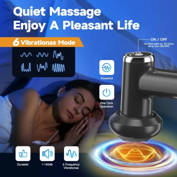 Vibration massage Protable body shaping Deep Muscle Relaxation Fitness Slimming health Anti Cellulite Fat Fascia gun equipment - Image 3