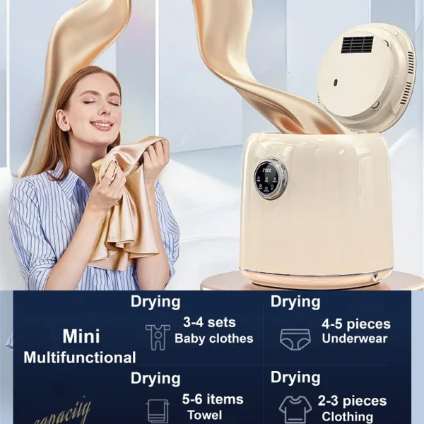 220V Home Washing Machine Multi-function Socks Underwear Baby Clothes Mini Auto Washing Drying Machine Fast Dehydration Machine - Image 5