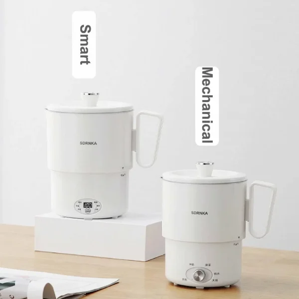 500W Folding Electric Kettle 1L Travel Electric Hot Cup Multifunctional Electric Boil Cup 304 Stainless Steel Insulated Kettle - Image 3