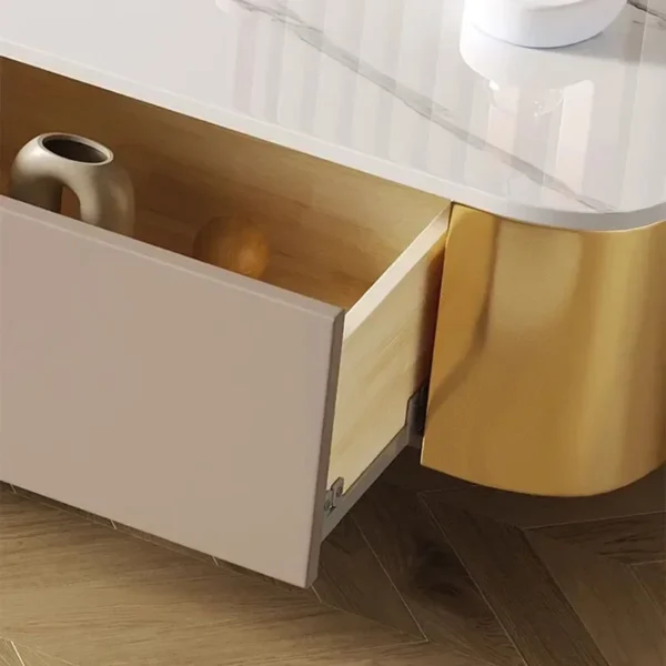 Living Room Morern Tv Stand Entertainment Center Storage Television Lowboard Tv Shelves - Image 6