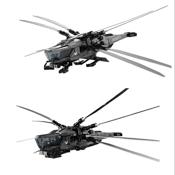 MOC 1369PCS Inventor Dune Atreides Royal Ornithopter Helicopter Building Blocks Construction Bricks Set Toy Children Party Gifs - Image 2