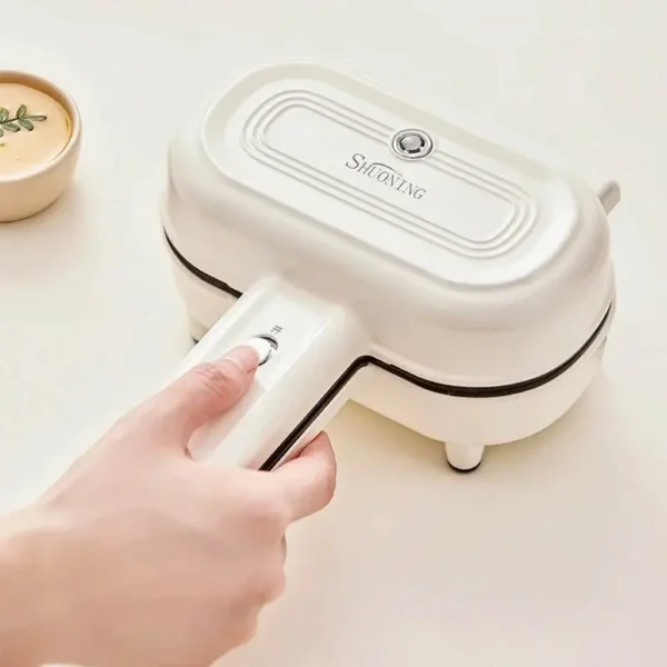220V Hot Pressed Sandwich Machine 550W Fast Breakfast Machine Mini Home Non-stick Double sides Heating Toaster Auto Power Off - Image 2
