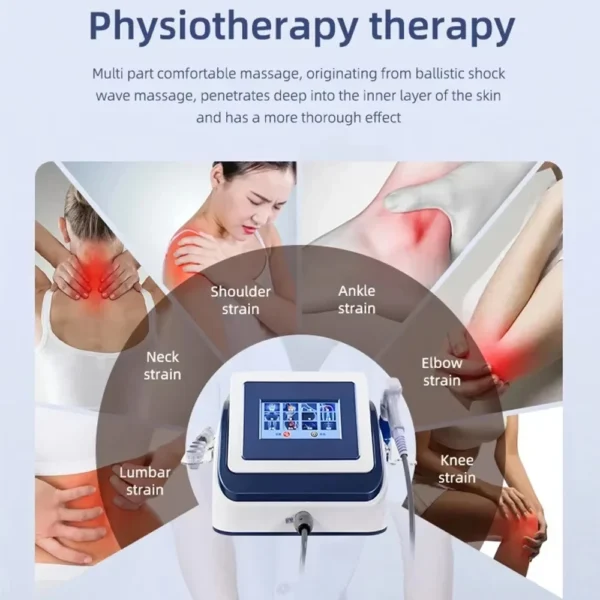 8 Bar Pneumatic Muscle Physiotherapy Shock Waves For Man ED Relaxation Treatment Shockwave Therapy Machine For Back Pain Relief - Image 4
