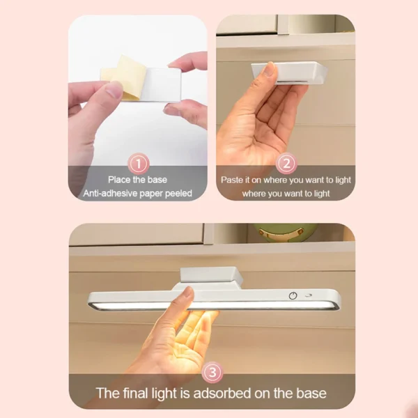 New LED Desk Lamp USB Rechargeable Lights Stepless Dimming Table Lamp Hanging Magnetic Bedroom Table Reading Night Lights - Image 5
