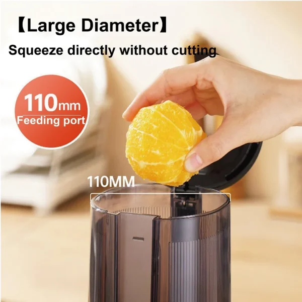 150W Electric Slow Juicer Auto Large Caliber Original Juicer Orange Celery Juicer Residue Juice Separation Fruit Juicer 800ml - Image 3