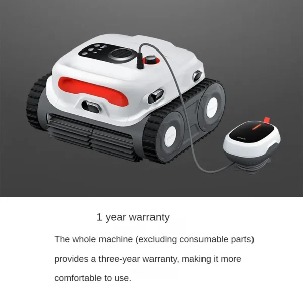 BlueNexus Pro Smart Wireless Pool Cleaning Robot Home Small Aqua Turtle Cleaner Vacuum White - Image 5